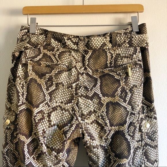 Michael Kors Snake print soft Cargo pants - Picture 4 of 7
